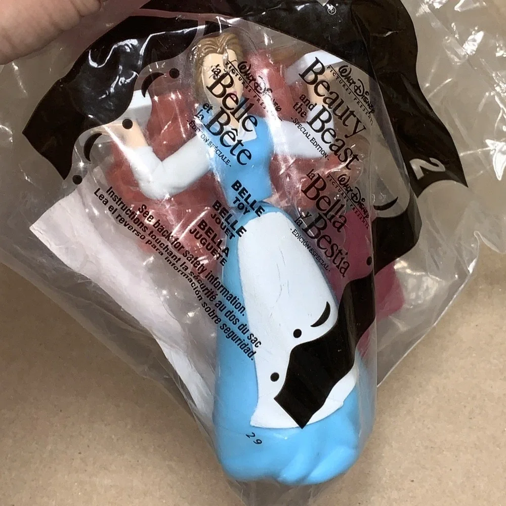 2002 McDonald's Belle Happy meal Toy Sealed Cake Topper Party Favor Beauty Beast